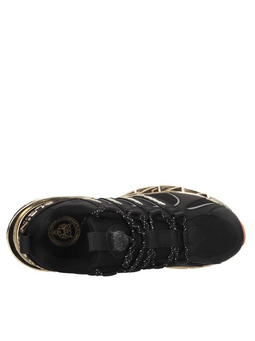 Sneakers in ecopelle e tessuto PLEIN SPORT | SADS USC0530 STE003NNERO-ORO